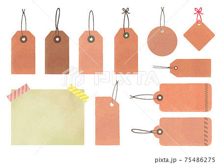 Amazon値札タグ 下げ札 ラベル 無地 花枠 紙製 100枚セット 麻紐付き 90*45㎜ クラフト紙 おしゃれ ペーパータグ クラフトタグメモカード 荷札 販促 店舗用 ポップ用紙 黒POP用紙・値札文房具・オフィス用品