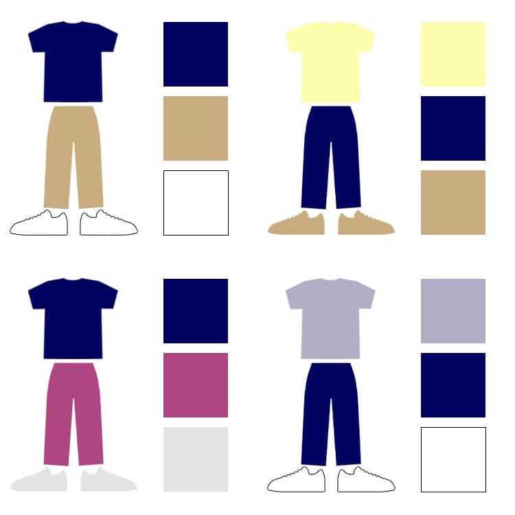 配色事例集 ブルー・ネイビー系の外壁～クールな印象を演出～AP ONLINE