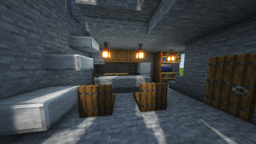 マインクラフト209 カフェ＆住居の内装完成！洋風のモダン建築 Minecraft 最終回