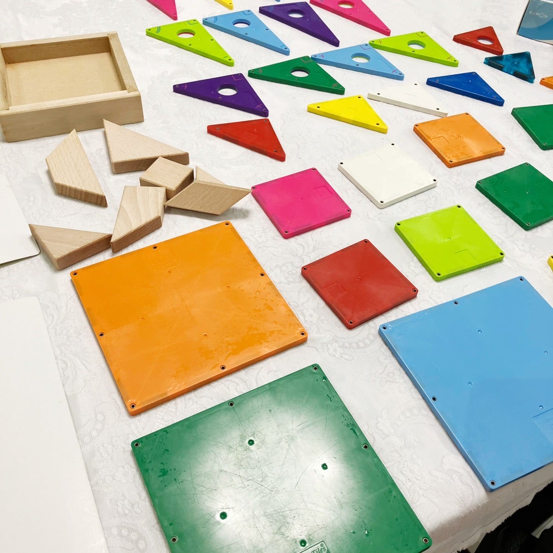 美品！Magna-Tiles マグナタイル 47個 マグネット玩具