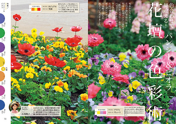 寄せ植えを上手にみせる配色とは？4つのパターンと配色例をご紹介