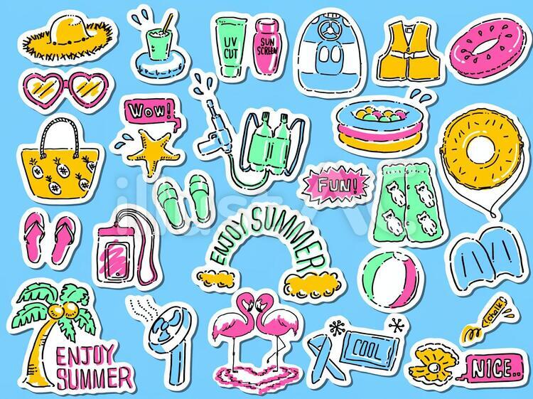 手描き風和風要素ステッカーイラストイラスト画像とPSDフリー素材透過の無料ダウンロード - Pngtree