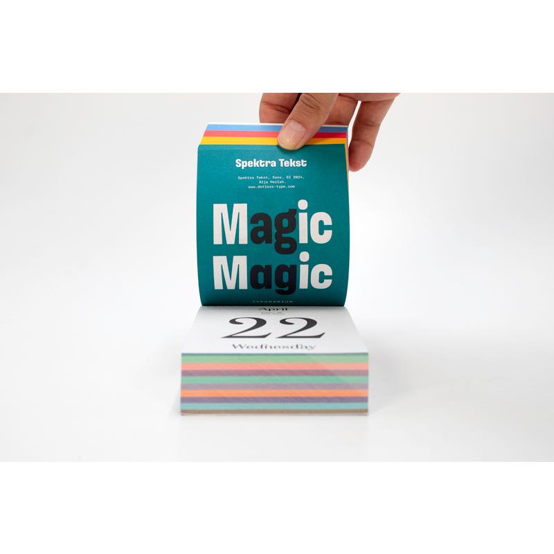 日めくり カレンダー タイポダリウム Typodarium 2026 – DESK LABO