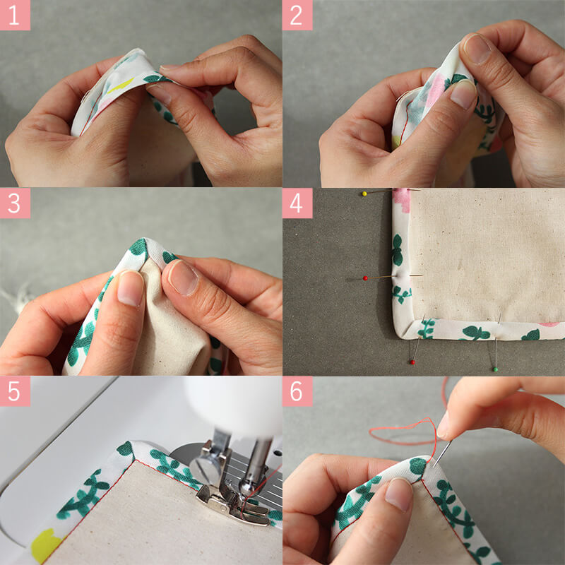 バイアステープの付け方 きれいな縫い方 : 工房ｎｏｎａの日記