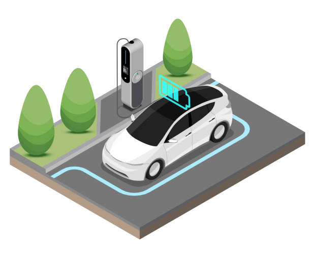 等尺性の電気自動車 Ev 車イラスト素材透過、PNGフリー画像ダウンロード - Pngtree