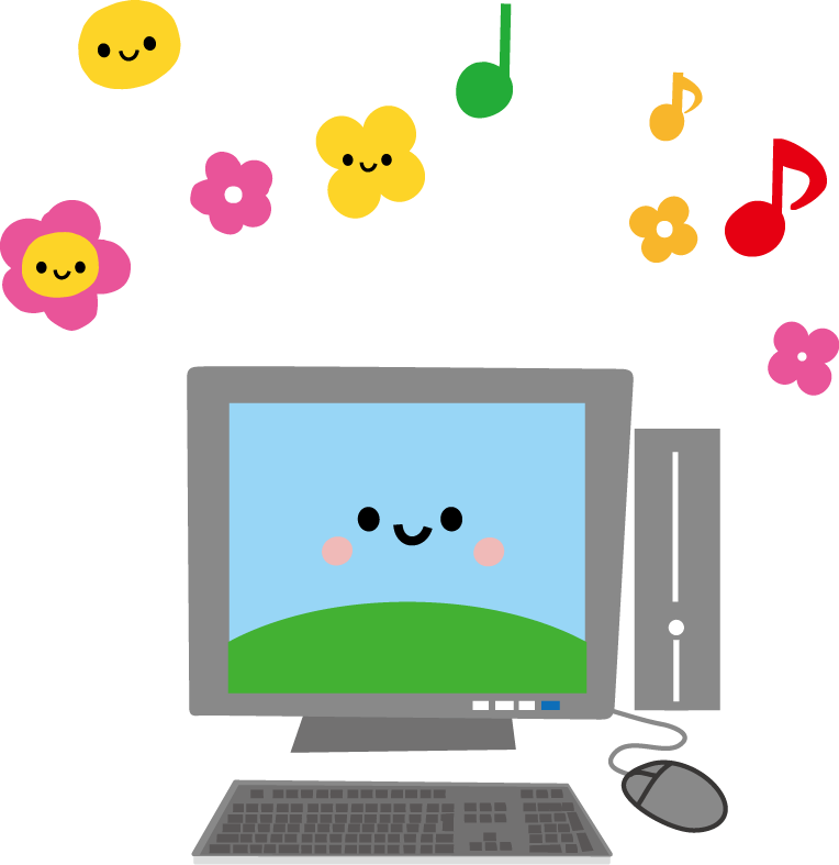 デスクトップのイラスト商用可・フリーイラスト素材集ちょうどいいイラスト