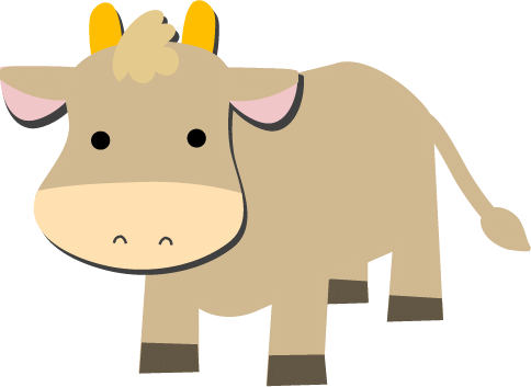 牛のイラスト無料フリーイラスト素材集 Frame illust