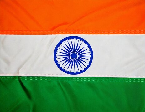 青空のインド国旗の写真素材FYI00316408ストックフォトの Qlean Market キュリンマーケット