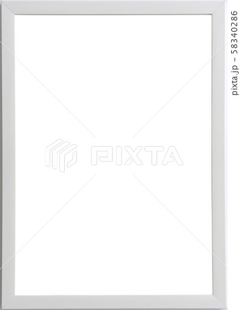 白いリボンフレームのイラスト - ONWAイラスト