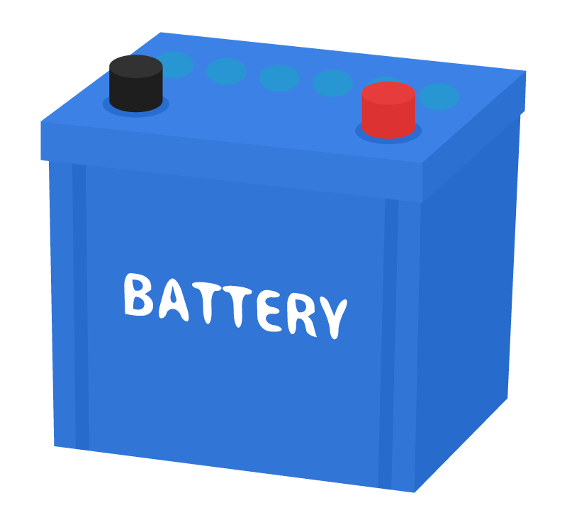 カーバッテリーのイラスト無料のフリー素材 イラストエイト