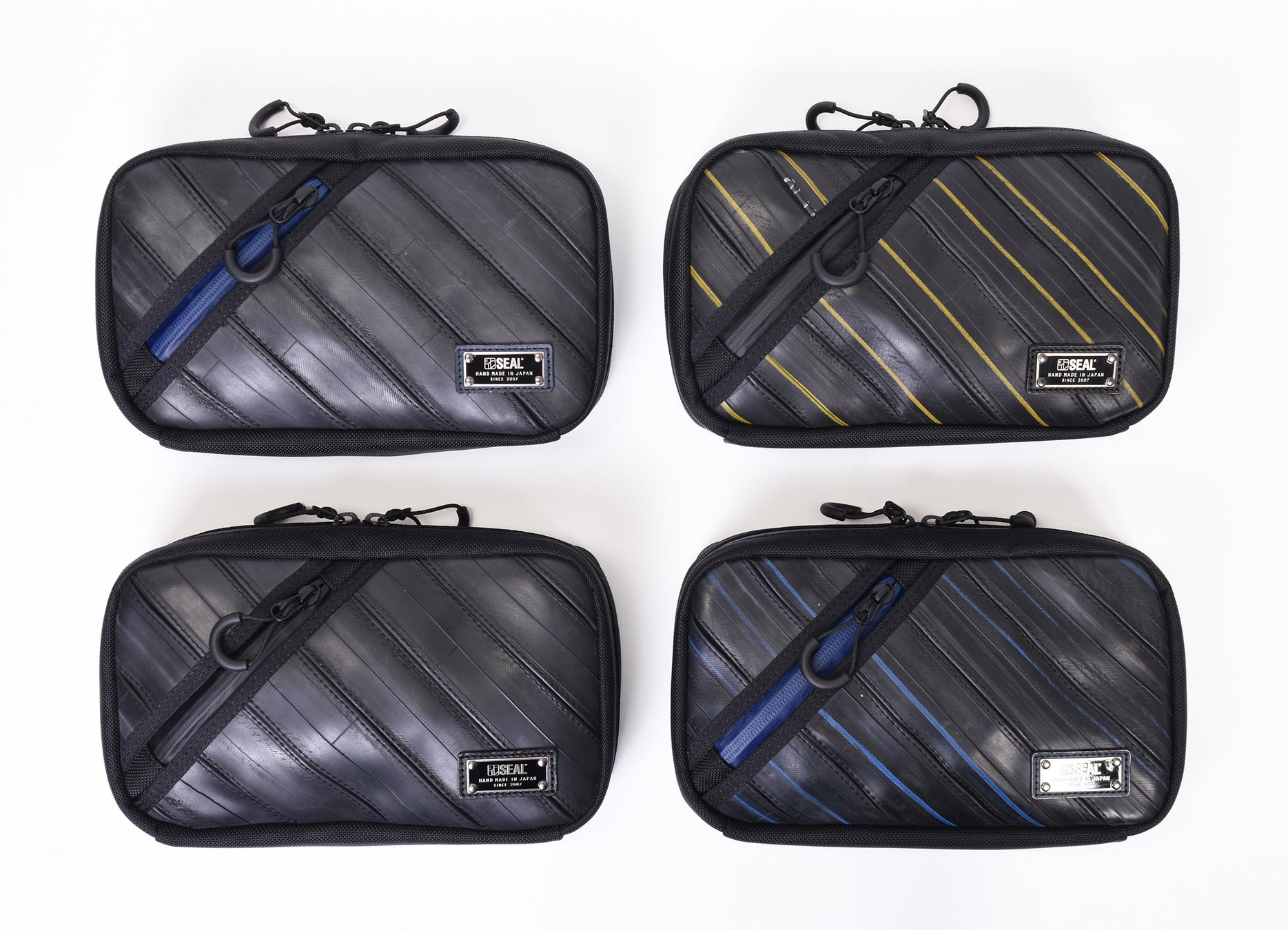 SEAL 藤倉航装コラボ ショルダーバッグ パラシュート タイヤチューブ 黒 廃タイヤをアップサイクルするバッグ ブランド「SEAL」より、ハンドルをカスタムできるパラシュート素材のWEARシリーズ トートバッグを新発売株式会社モンドデザインのプレスリリース