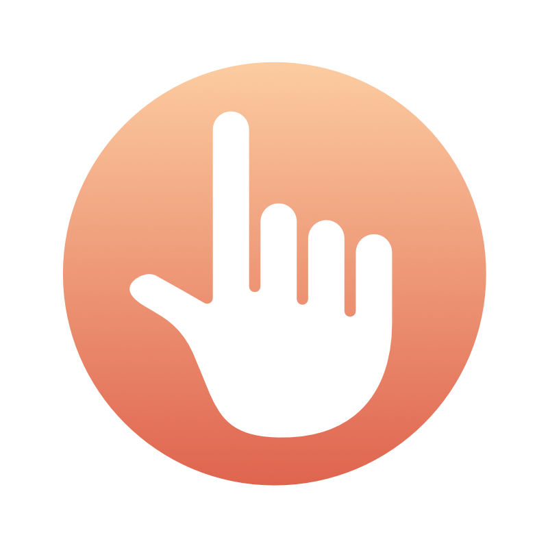 クリック・タップ」アイコン・イラストのフリー素材 商用可