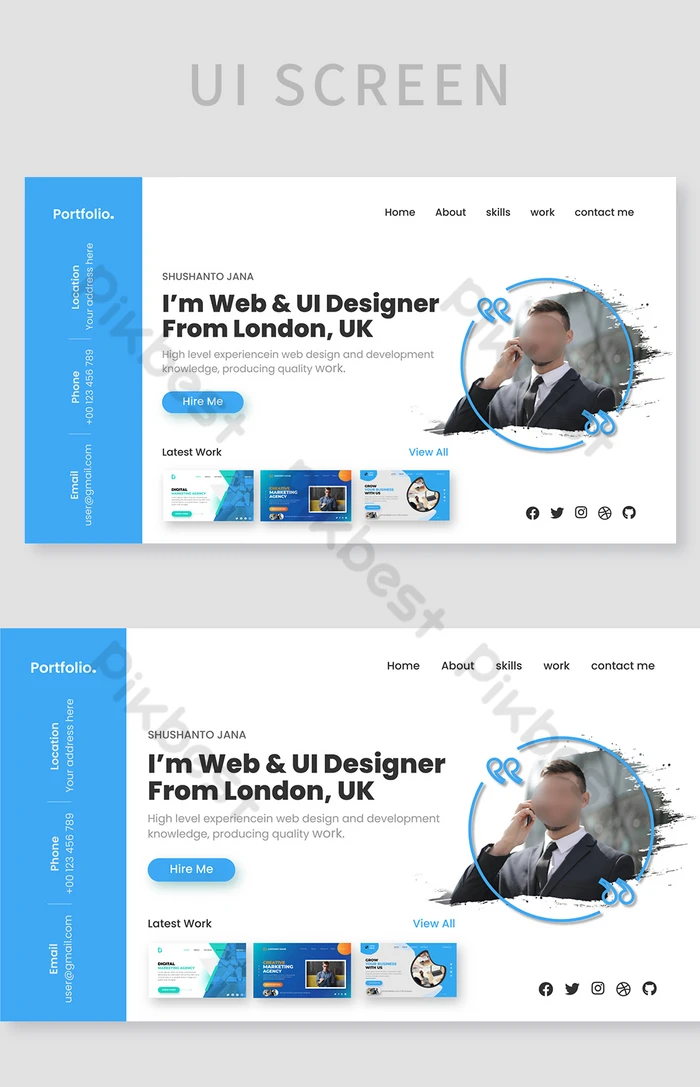 紙媒体＆Webサイト ポートフォリオ無料テンプレートのおすすめ6選