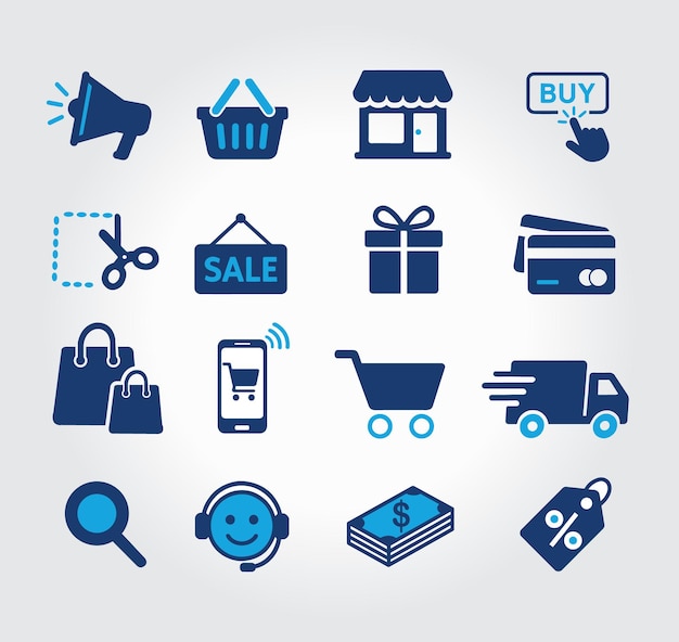 デジタル数字のシンプルなイラスト 数字の5の電子図Premiumベクトル素材