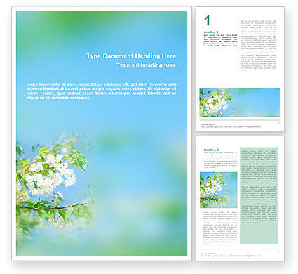 春の花園 花の便箋 無料テンプレート Template Million テンプレートミリオン