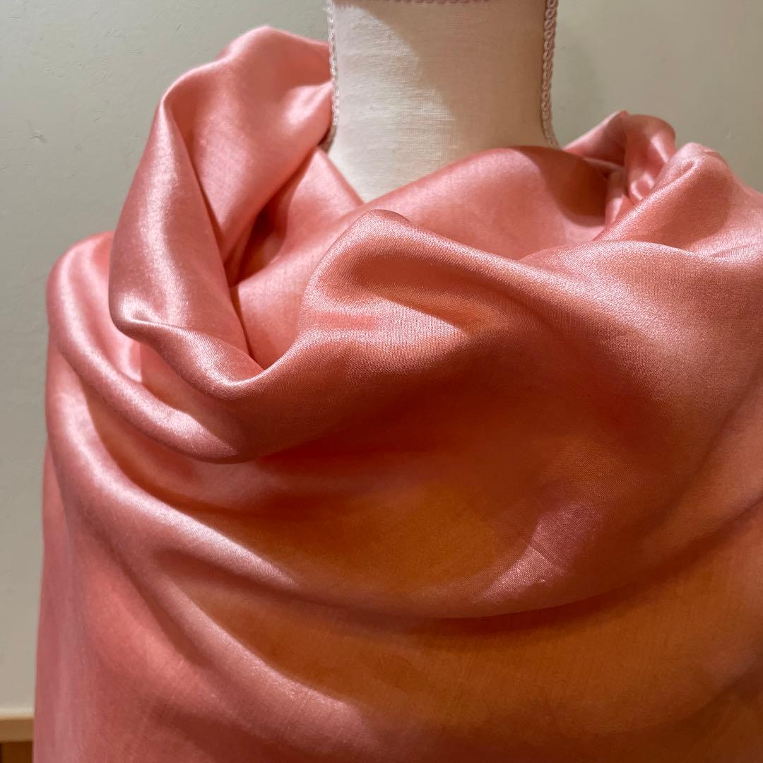 色留め袖▫渋い甚三紅 じんざもみ 色の紗綾型地紋に