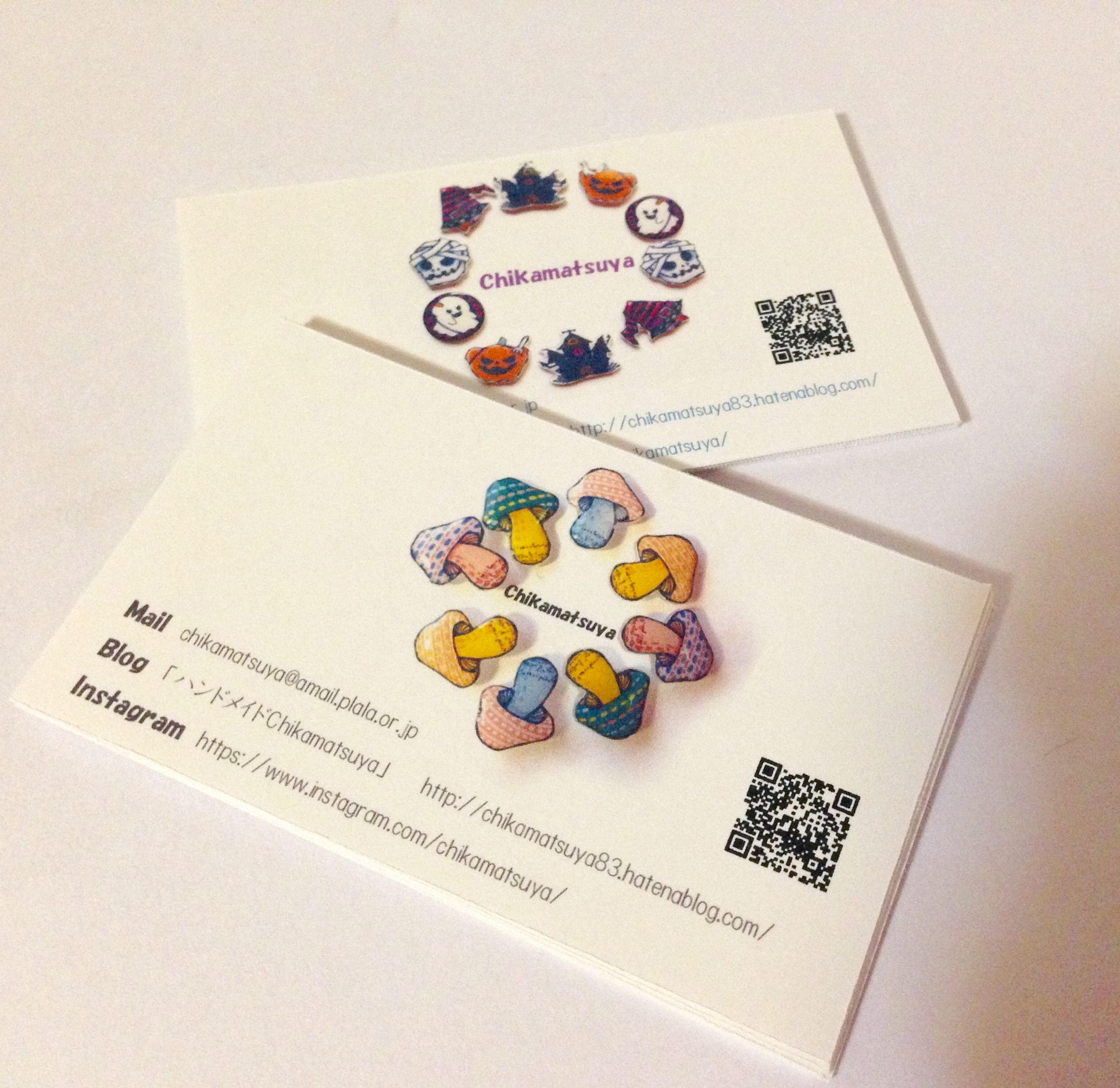 ハンドメイド作家さん向けの名刺♡お裁縫道具のイラストがかわいい♪おしゃれな名刺デザイン女の子専用の可愛いデザインの名刺屋さん