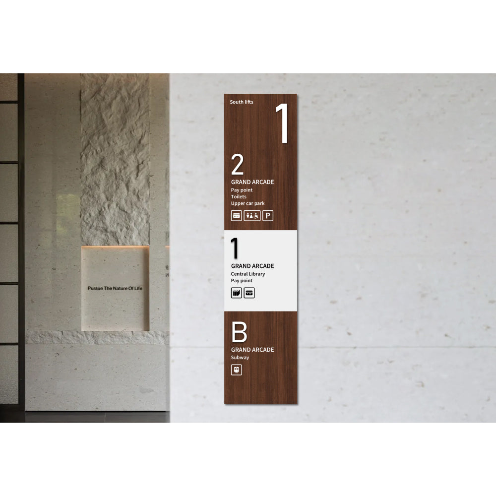 案内看板 看板 おしゃれ 高級 マンション ブリリアントサイン Type-A 表示面セット A_053 休憩所_グレー 片面 フロア案内板250x300 テナント看板 テナントサイン ビル案内板 注文製作 アクリル 看板 おしゃれ FLGDN-10