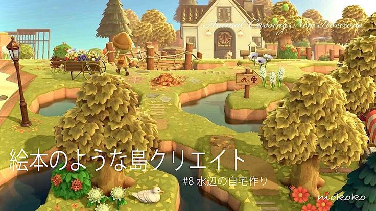 あつまれどうぶつの森 ニシキゴイと睡蓮の池 マイデザイン配布