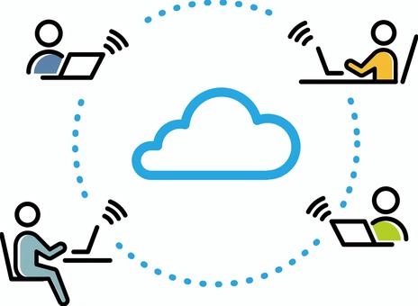 クラウドコンピューティングのイラストかわいいフリー素材集 いらすとや