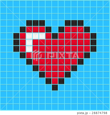 ハート アニメーション UI 空から完全な 2D ゲーム ライフ スプライト アセットの健康表示 GUI Web アプリとモバイル ゲームインターフェイス シンボル グラフィック デザイン ベクトル セットPremiumベクトル素材