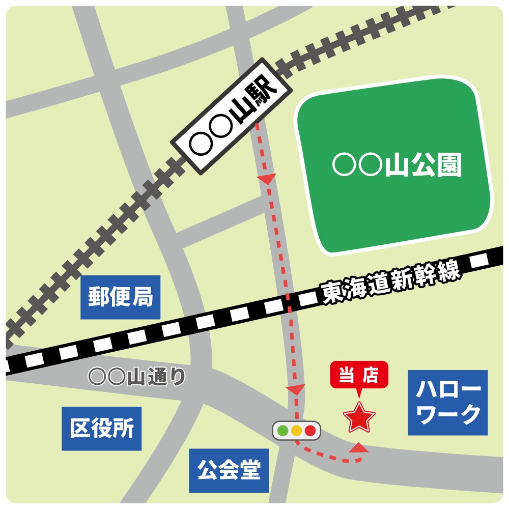 シンプルな初夏の街並みの背景イラスト 地図風バージョン イラスト素材6680479- フォトライブラリ