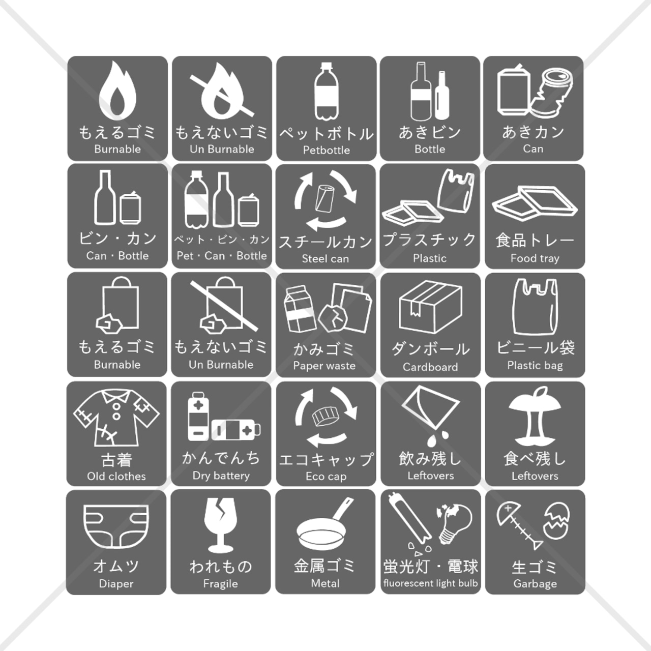 分別ごみ箱イラスト無料イラスト・フリー素材なら「イラストAC」