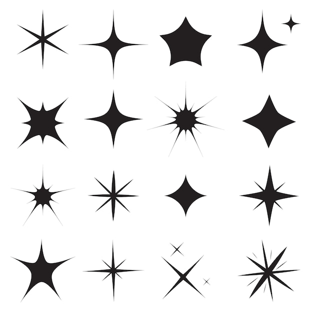 キラキラマークのイラスト: イラスト図鑑