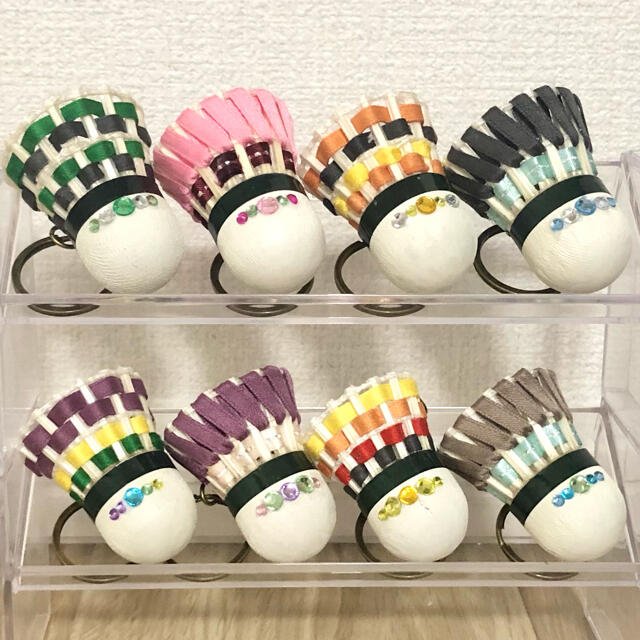 バトミントンバドミントン キーホルダー シャトルリメイク キーホルダー kanacotton 通販 17037224Creema クリーマ