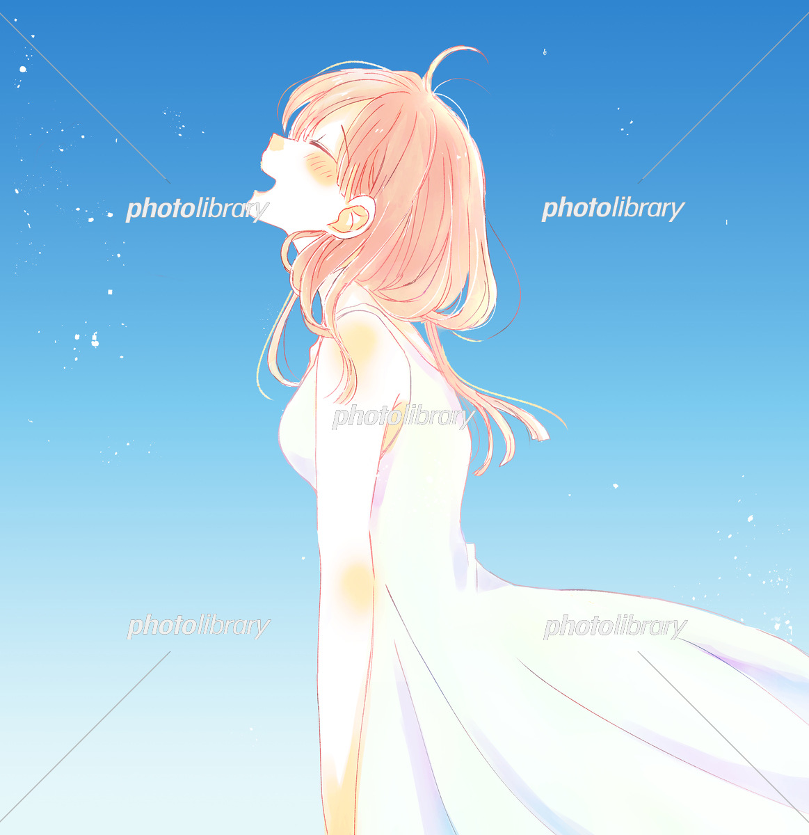 ドレスの夏の女の子イラスト画像とPSDフリー素材透過の無料ダウンロード - Pngtree