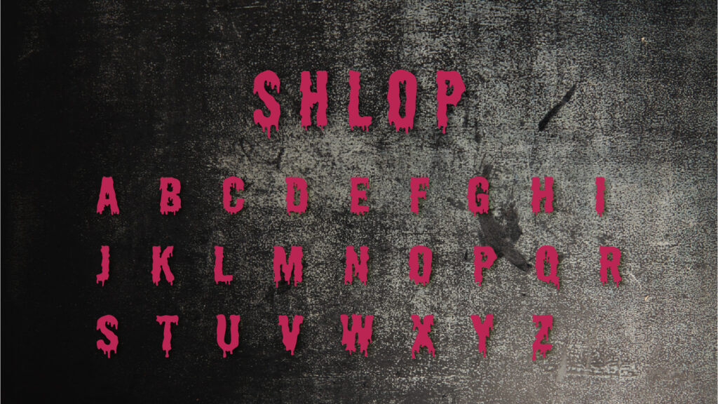 溶けかけたイメージの文字、フォント の Stock ベクターAdobe Stock