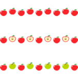 青色系の斜線模様の罫線イラスト無料の線・ライン素材 飾り罫線イラスト.com