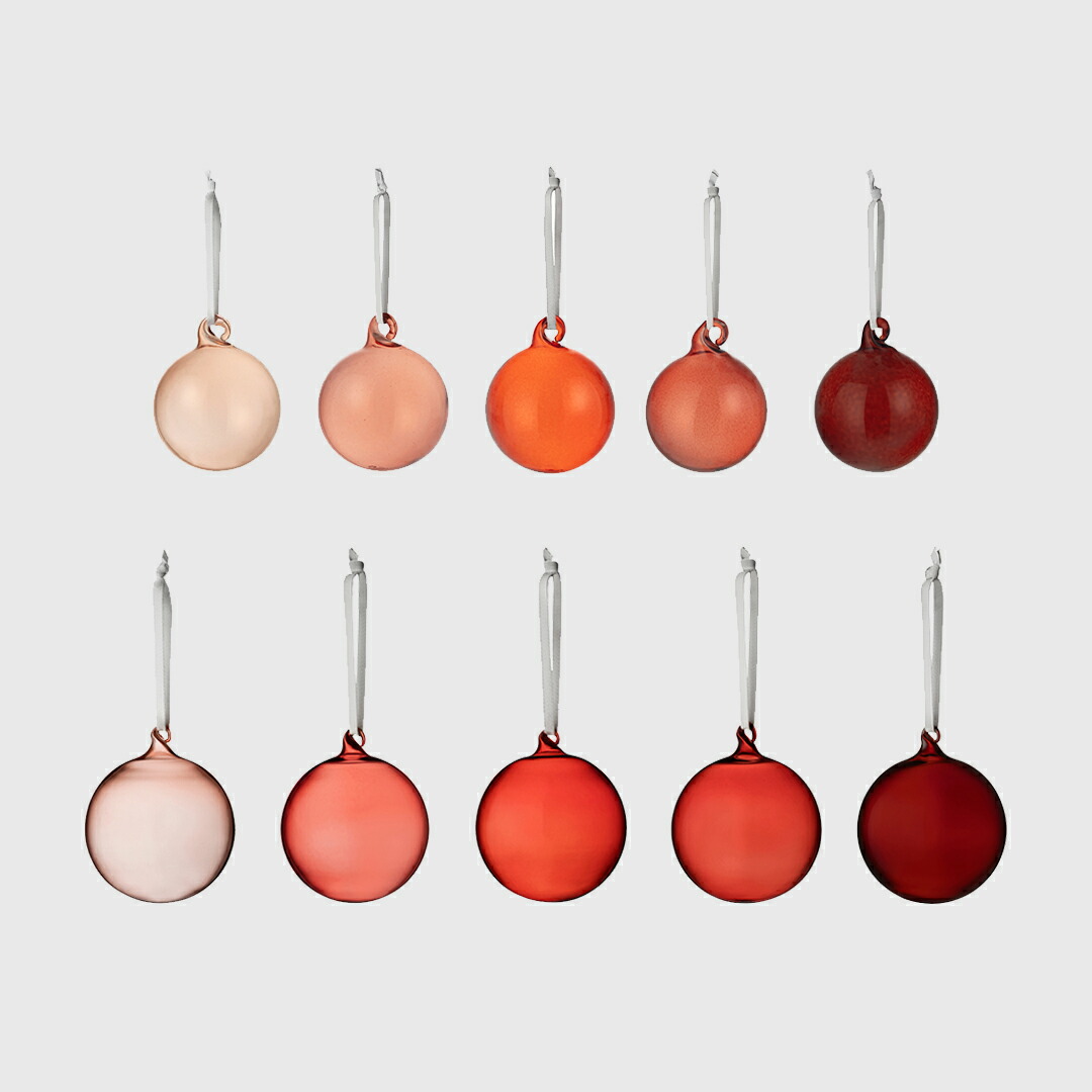 イッタラ ガラス ミニオーナメントボール5個セット×2 グレー - メルカリ