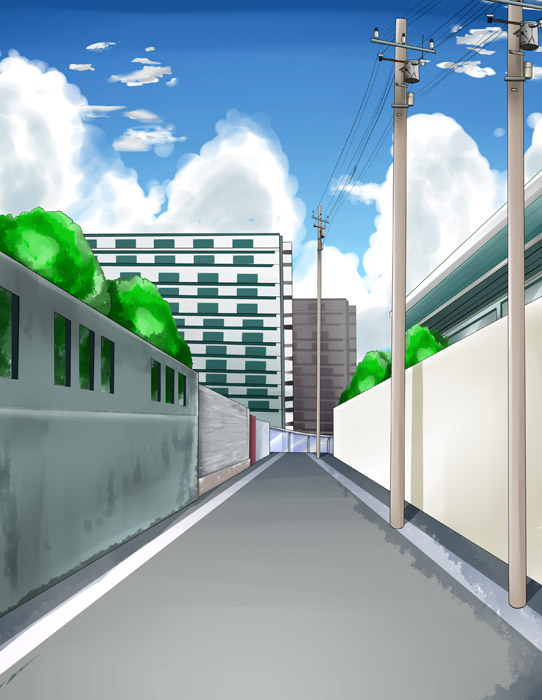 フリーイラスト海が見える街パブリックドメインQ：著作権フリー画像素材集