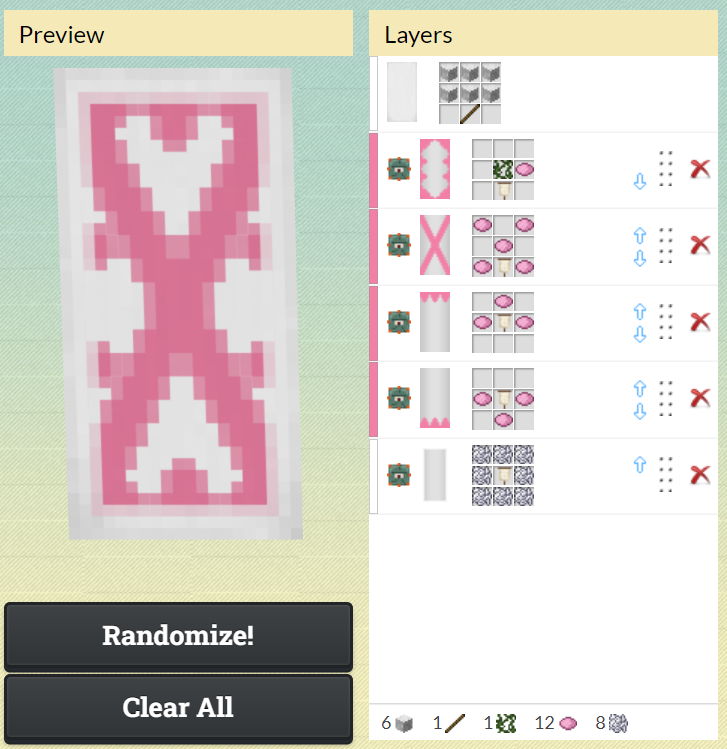 マインクラフト-旗のデザインレシピ集 クリスマス編マイクラマルチプレイ日記ブログ
