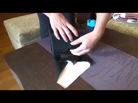 正方形商品の包装のやり方