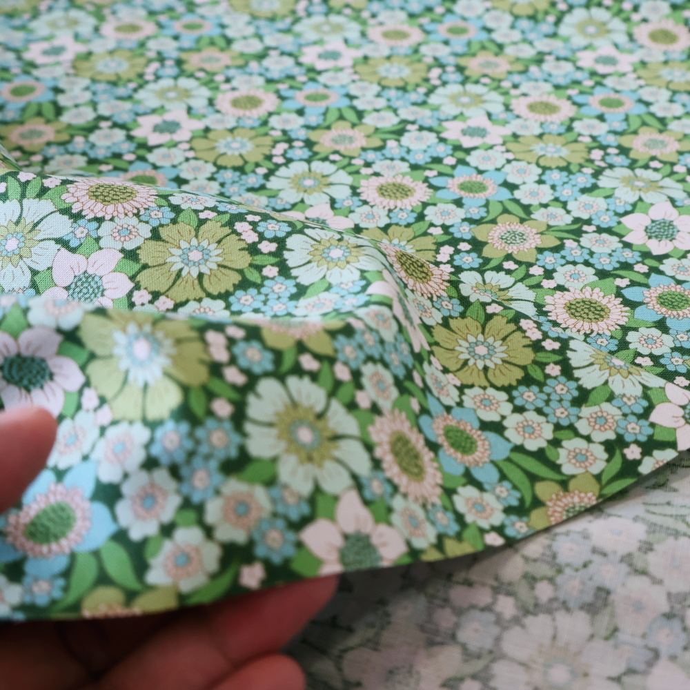 マリメッコ・北欧生地 布・雑貨のインテリアセンターLauren ローレン グリーン コットン生地