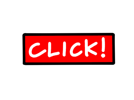 クリック！ポイント！指さしポインターイラストclickアイコンに可愛い無料イラスト素材集