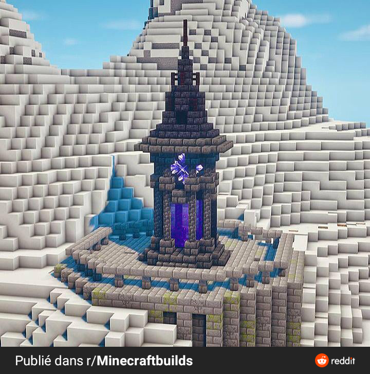 Minecraft 収納のあるネザーゲートデザイン - Minecraft 装飾屋さん