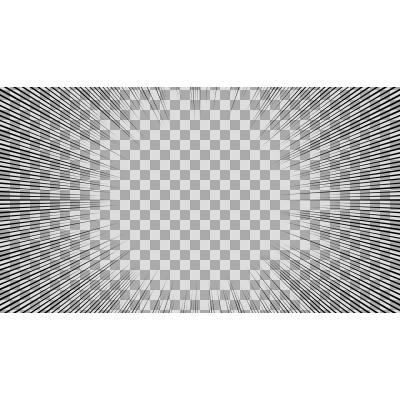 勢いのある集中線の背景 7種OKUMONO