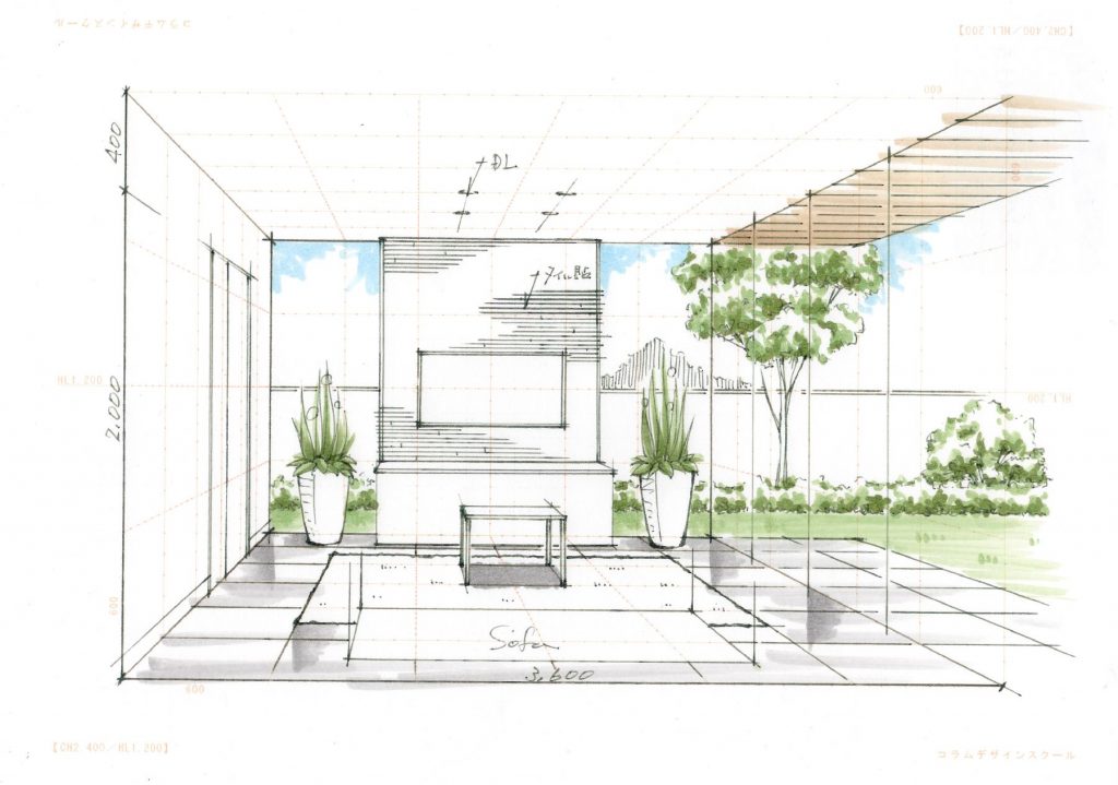 定規不要で描ける！ 室内パースの基本いちあっぷ