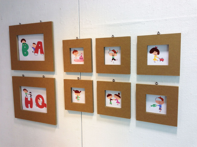 段ボールで作る額縁。ママゲリア聖子の大阪ロマンチック