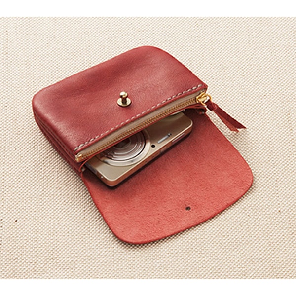 YOUTUBEでみたフラップポーチの製作 - Hiro Leather Craft