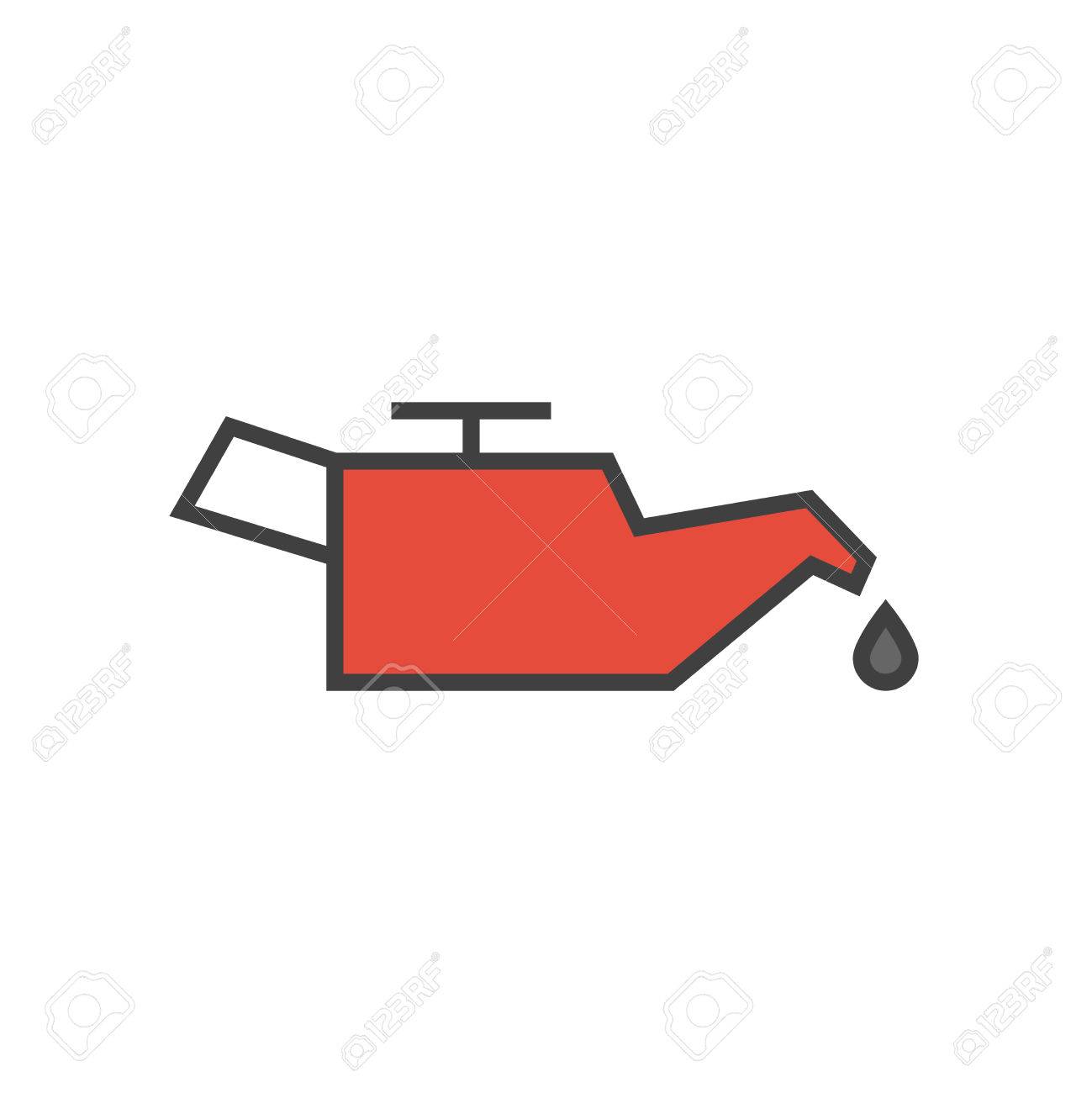 エンジンオイル 金属缶 、シンプルでかわいいアイソメトリックの白黒線画アイコンのイラスト素材295122349- イメージマート