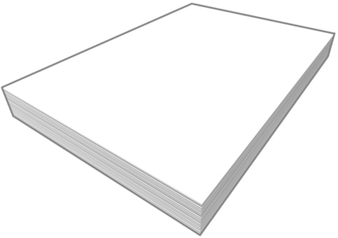 再生紙のコピー用紙のイラスト無料のフリー素材 イラストエイト