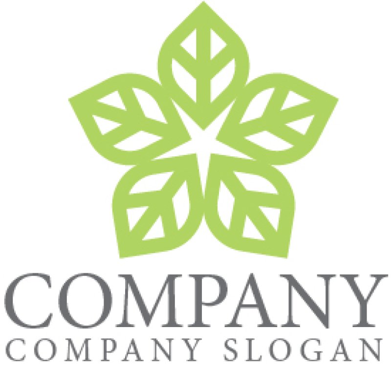 重なっている五角形のロゴ ロゴタンク 企業・店舗ロゴ・シンボルマーク格安作成販売