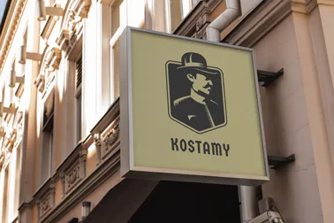 ショーウィンドウサインのモックアップ：レストランカフェの看板 PSD- Etsy 日本