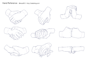 すくう手 イラスト 正面344 無料写真