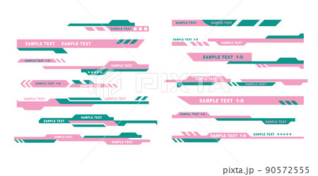 テロップデザインの無料フリーイラスト素材まとめ。テロップベースで使えるかわいいフリー素材が動画編集で便利 - ONWAイラスト