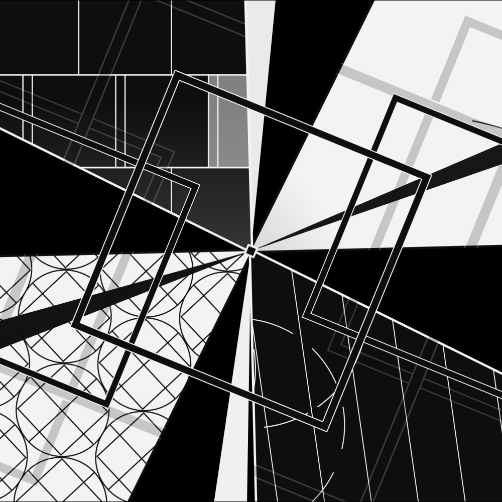 ループする動画素材：たくさんのカラフルな吹き出しに囲まれたフレームのトランジション